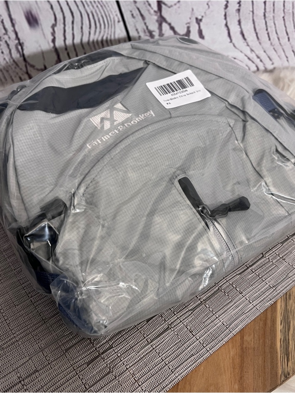 Farmer&Donkey Hiking Backpack, 40L Waterproof Camping Backpack Lightweight Grey - Picture 7 of 9